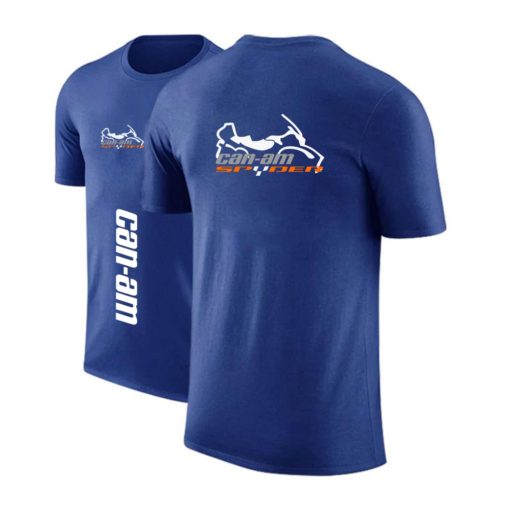 Can Am Team Spyder Motorcycles Men's Brand Cotton High Quality Printing Ordinary Short Sleeve T-Shirt Solid Color Casual Tops