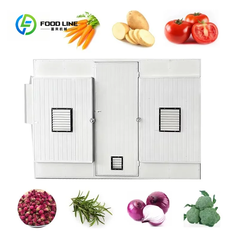 Fruit Drying Machine for Tomato Carrot Spinach Beet Leaves Potato Pepper-Industrial Use Gas/Electric Drying Oven Energy Saving