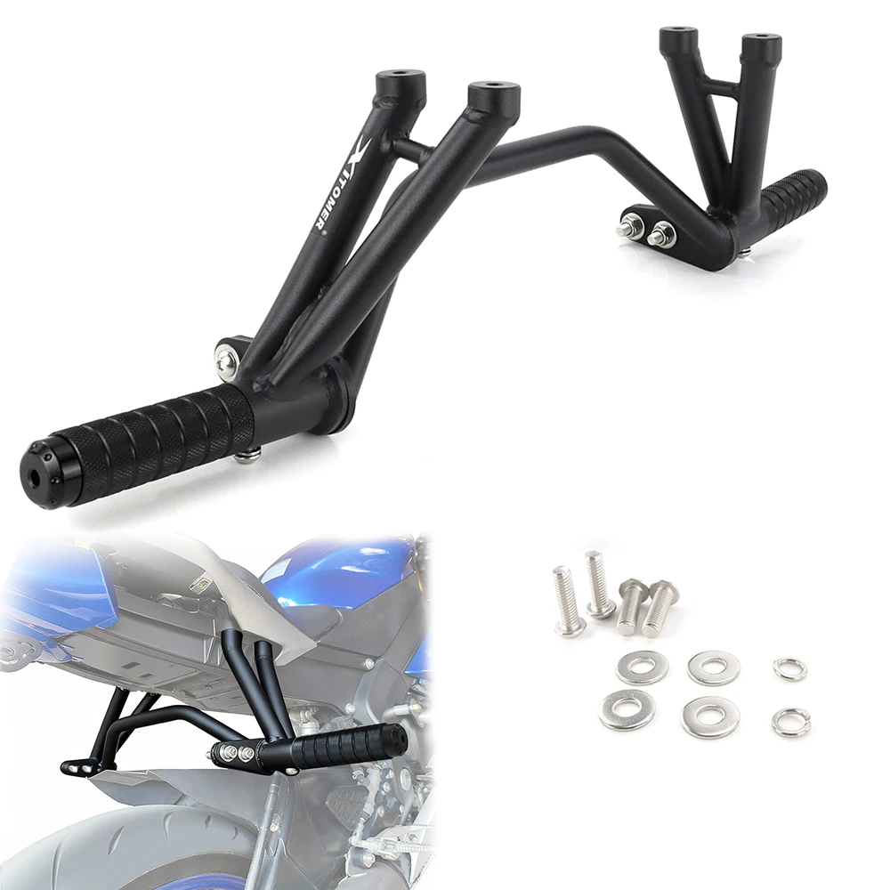 

Fit For Yamaha YZF-R6 YZFR6 R6 2006-2024 Motorcycle Rear Footrests Subcage Passenger Peg Support Stunt Step Plate Protection
