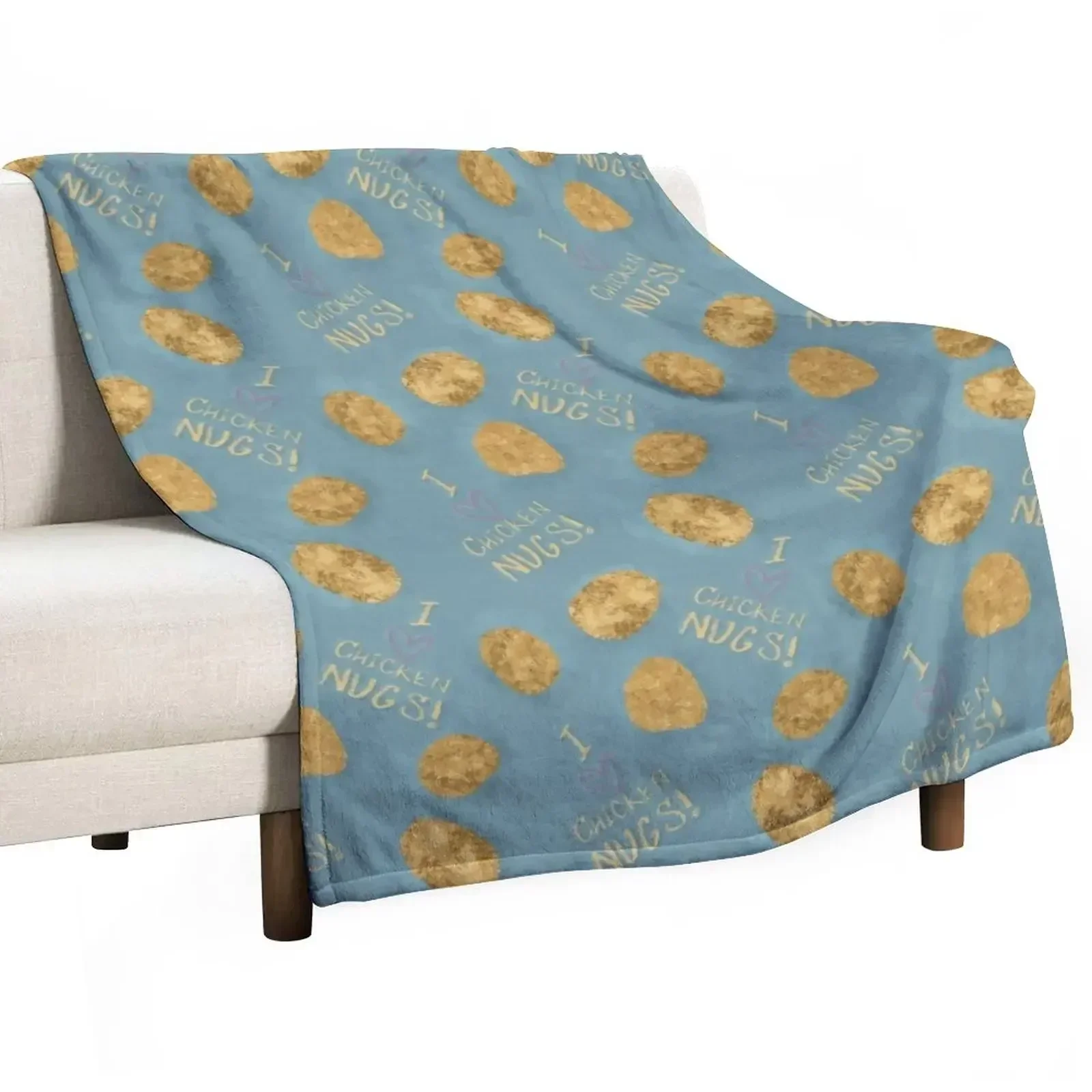 

Chicken Nuggets Throw Blanket Beach for winter Blankets