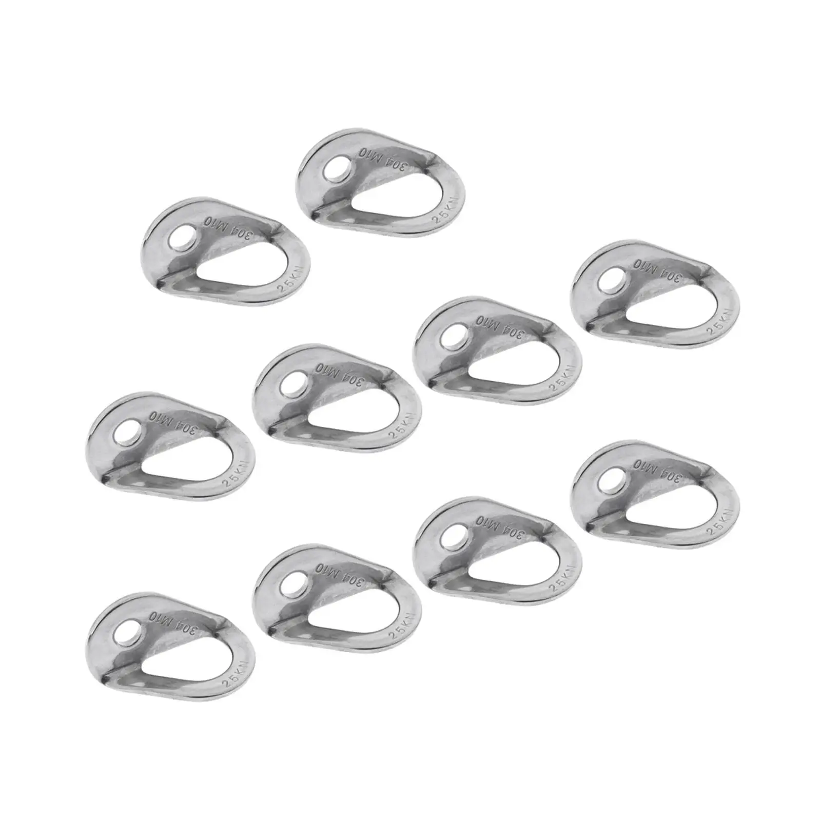 Imagem -02 - Escalada Bolt Hanger Plate Anchor Point Protection 25kn Hanger Engenharia de Escalada Caminhadas Camping Rapel 10 Pcs