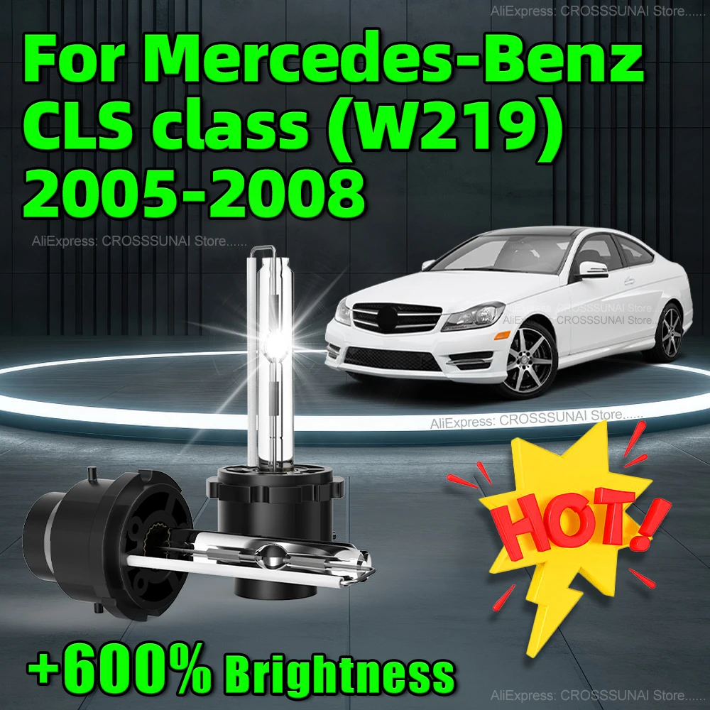 

Xenon 35W Car HID Front Headlight Upgrade 8000LM D2S Light Bulbs For Mercedes-Benz CLS class W219 2005 2006 2007 2008