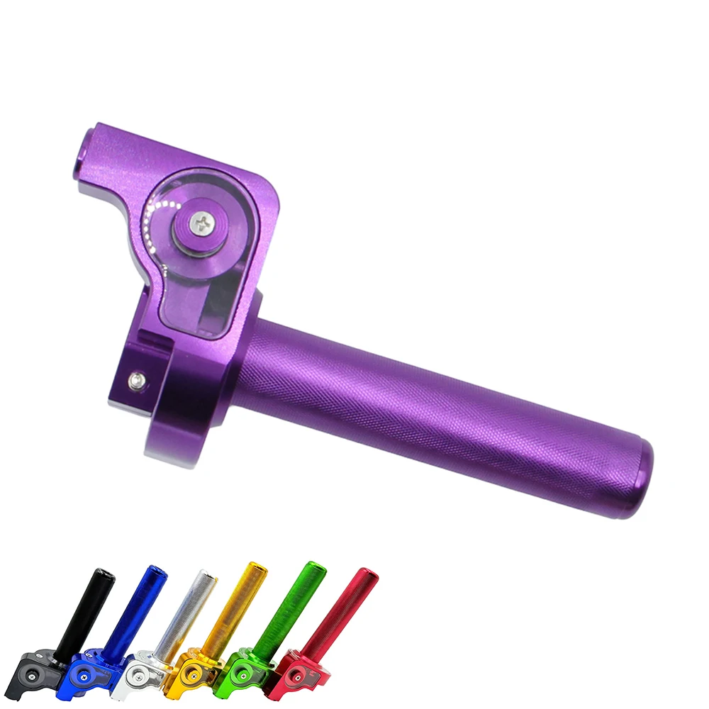 22mm Universal Motorcycle CNC Aluminum Quick Twist Throttle Grips For CRF50 KLX SSR TTR 110 125 150 200 250cc Dirt Pit Bike ATV