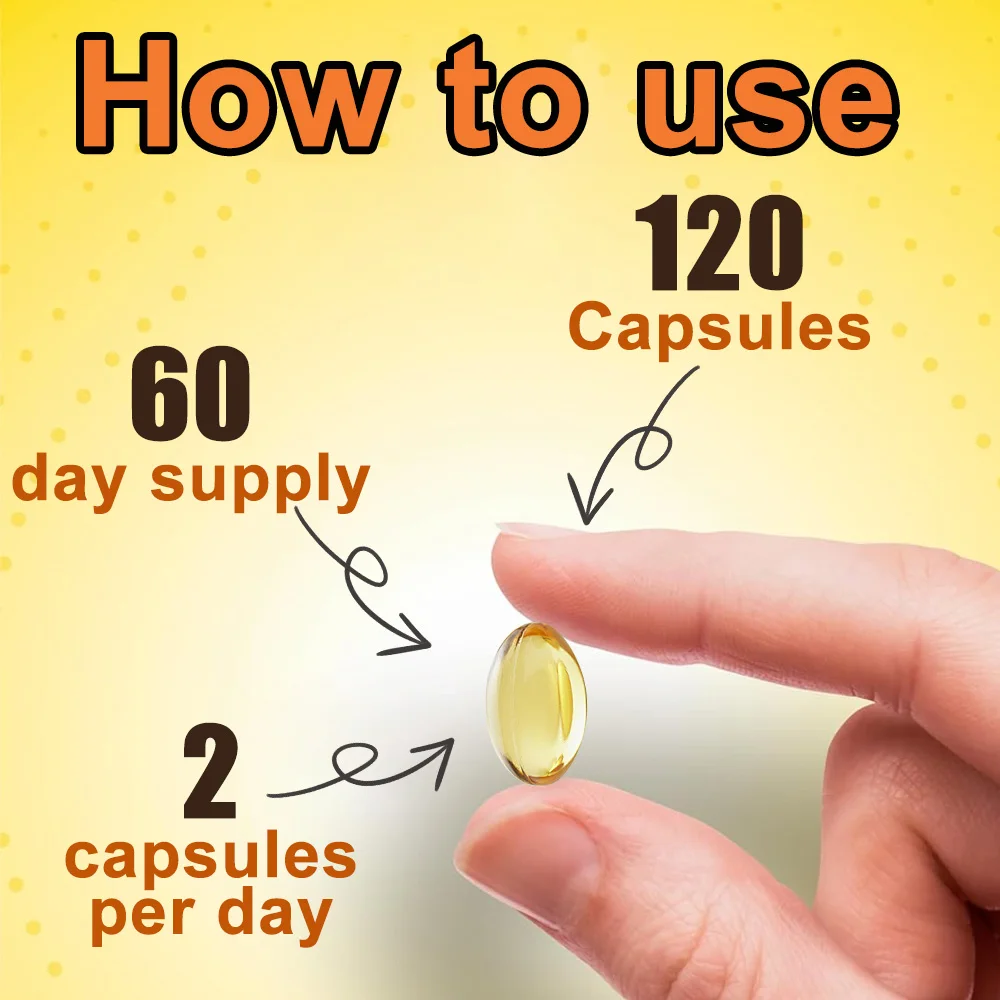 Capsules d'huile de lin - 1000MG - Avec oméga-3s essentiel, santé cardiaque, soutien cardiovasculaire, supplément diétaire