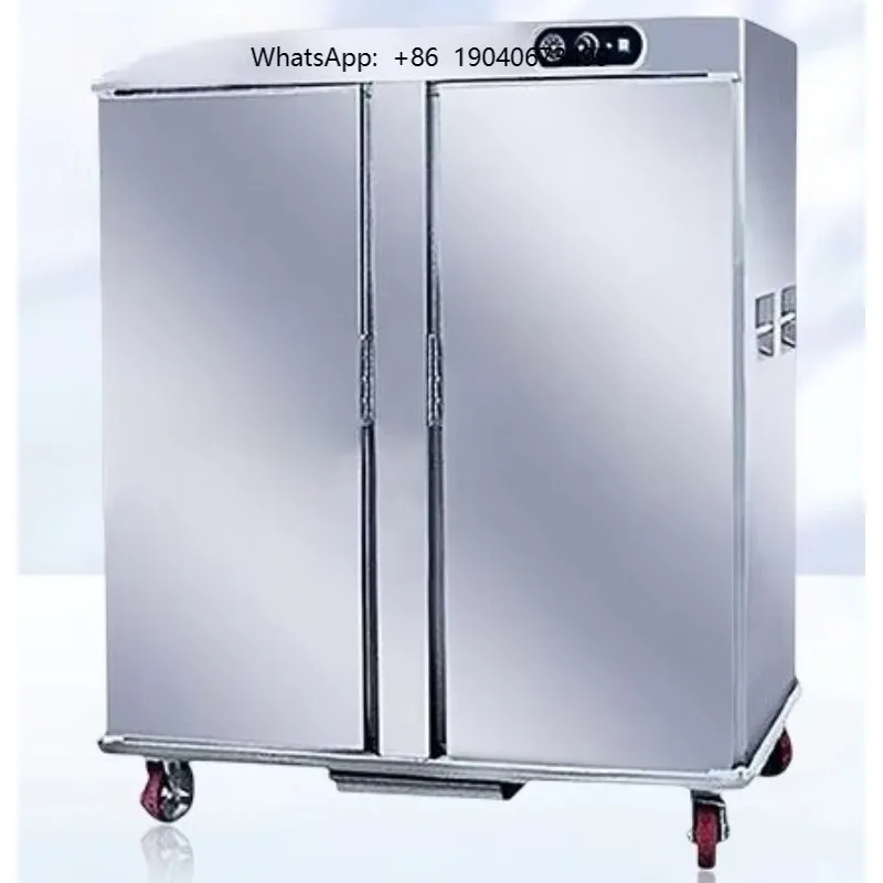 Large Capacity Double Door Thermal Insulation Electric Heating Automatic Temperature Control Movable Silver Dining    h003