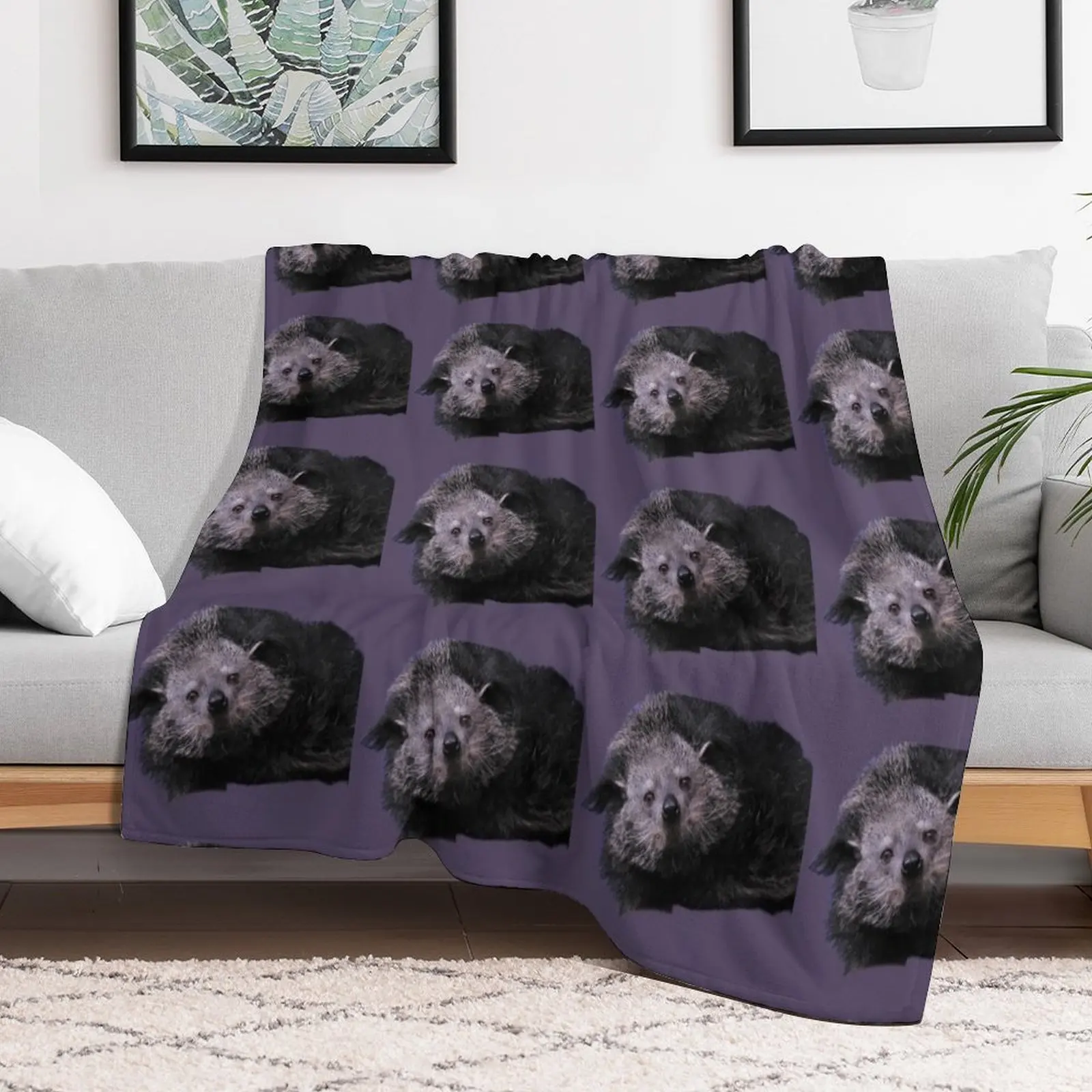 Binturong Throw Blanket wednesday halloween Tourist Blankets