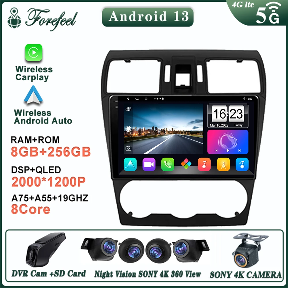 

For Subaru Forester XV WRX 2012- 2015 Auto For Impreza Android 13 DVD Multimedia NO 2DIN Radio Stereo Car GPS Player Navigation