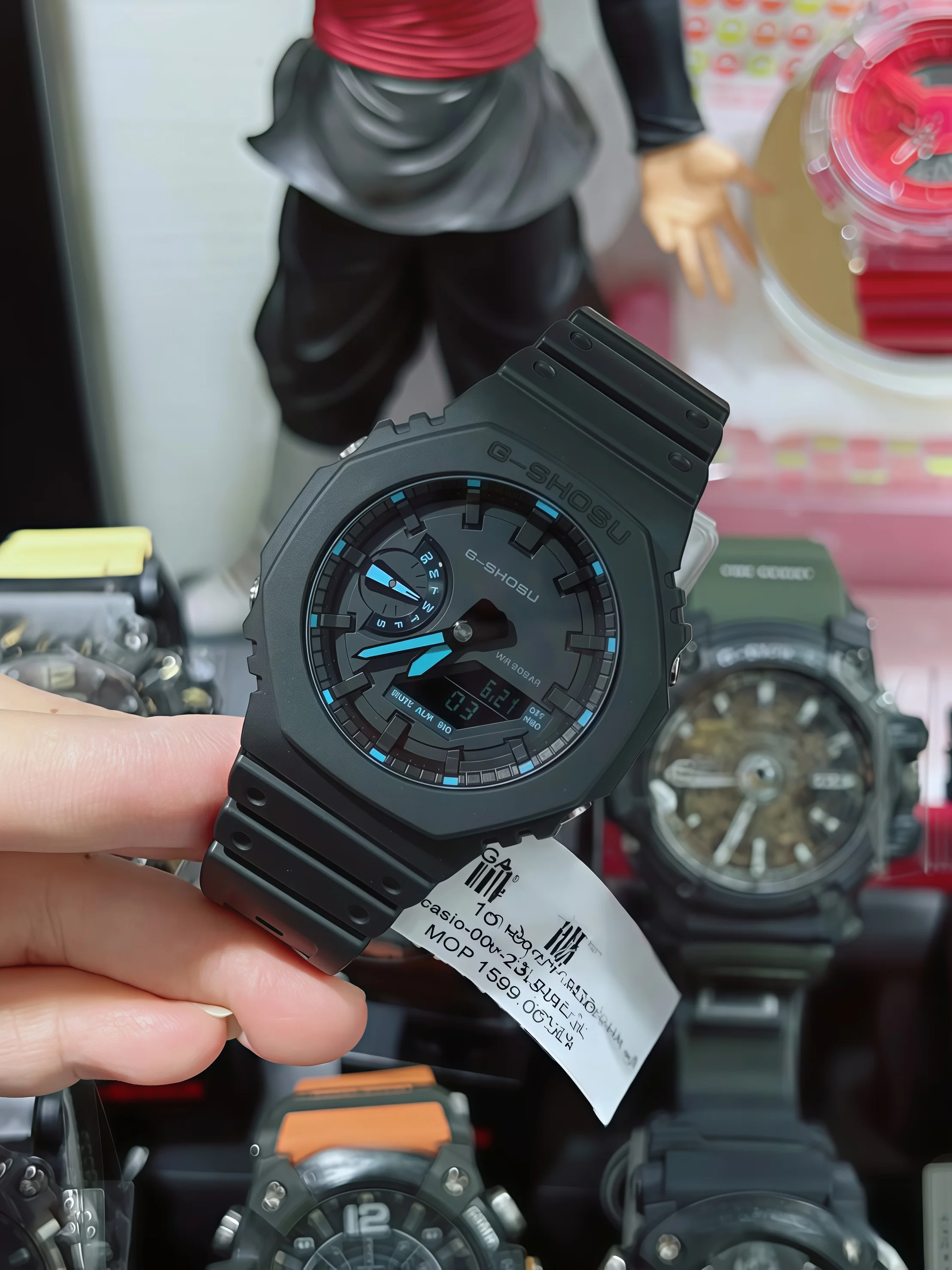 Unisex Sports Digital Watch—Full-Featured, World Time, LED Auto-Light When Raised WA