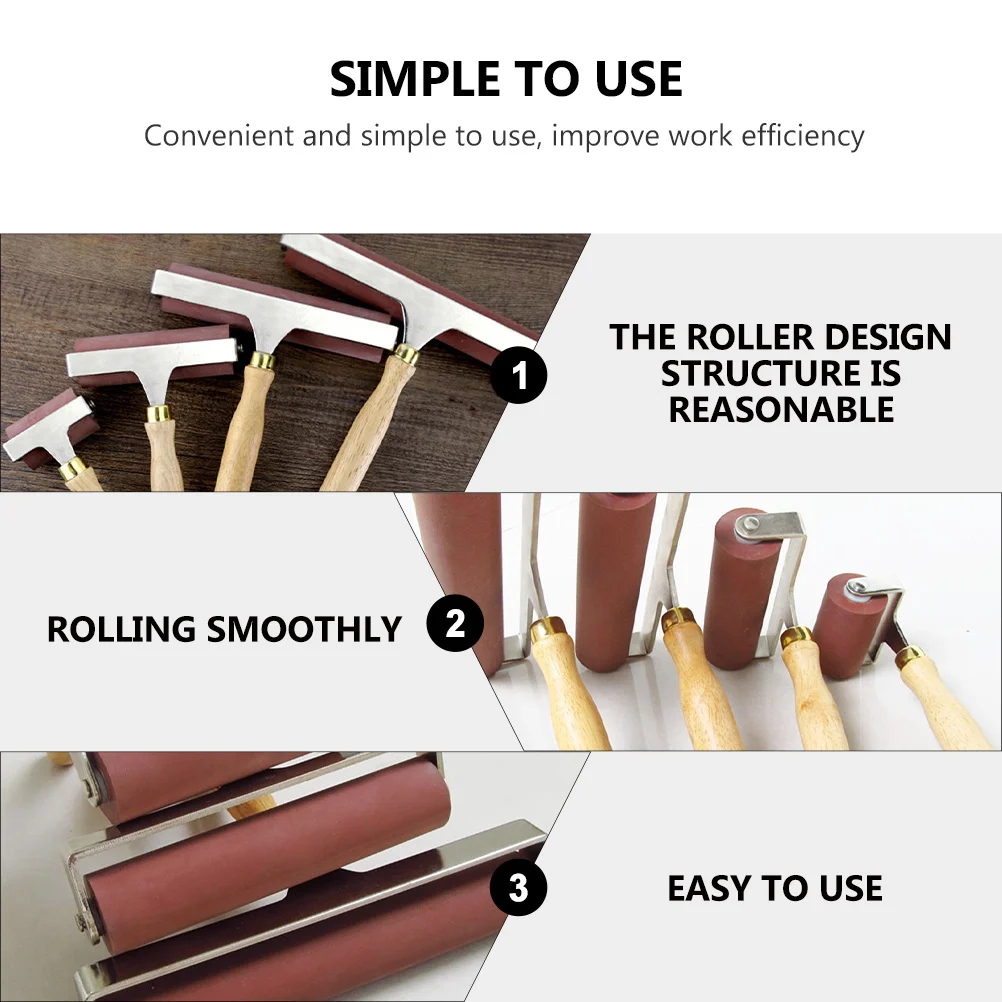 

1Pcs Ink Applicator Roller Professional Printmaking for Oil Painting Stamping Craft Projects Even Coating Supplies