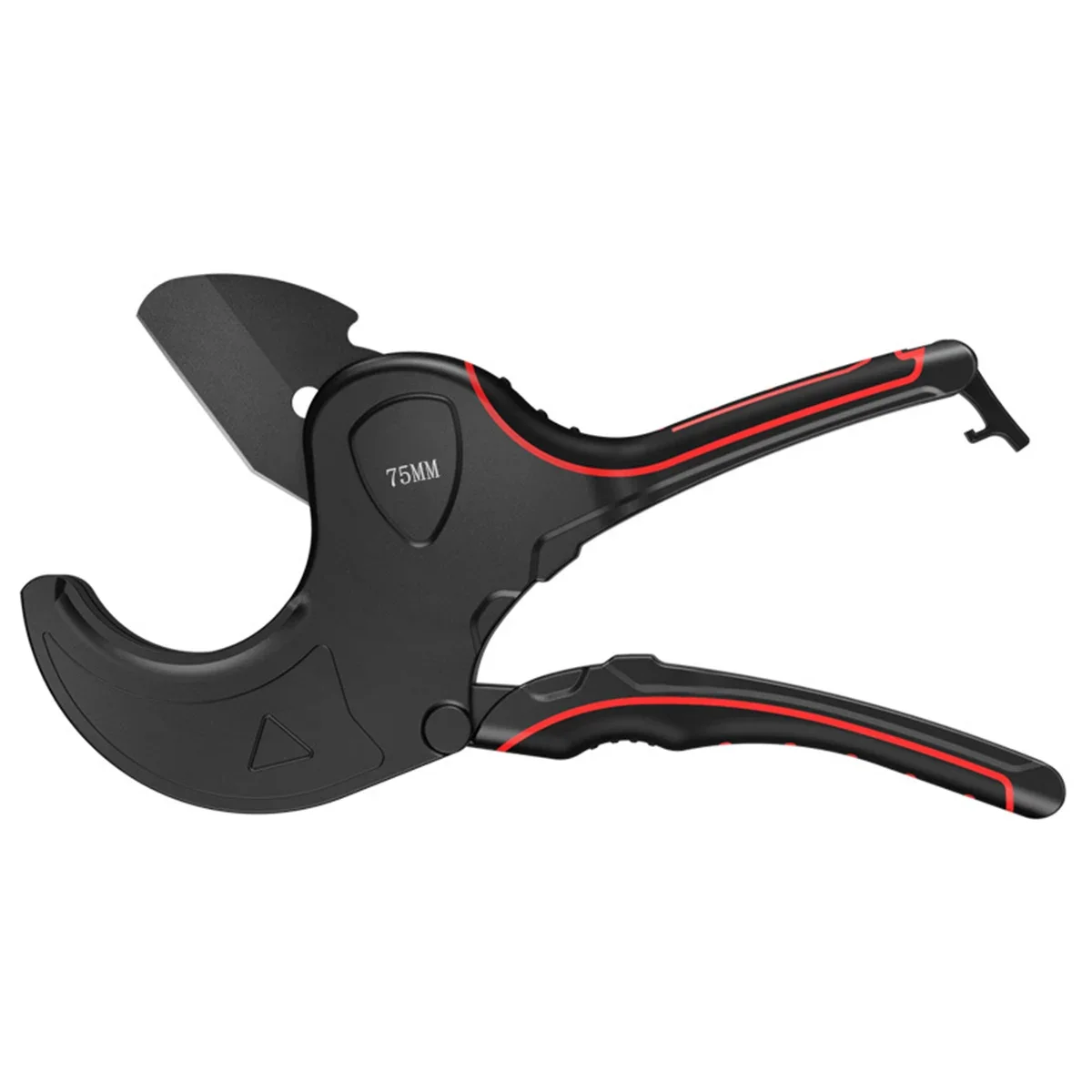 75MM Aluminum Alloy Pipe Scissors With Treatment Ratchet PVC/PU/PP/PE Hose Pipe Cutter Scissors Hand Tools Pipe Cutter