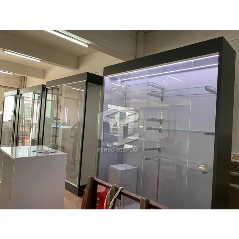 2025customized.Aluminum frame multi-color choice museums glass display showcase/museums glass display cabinet