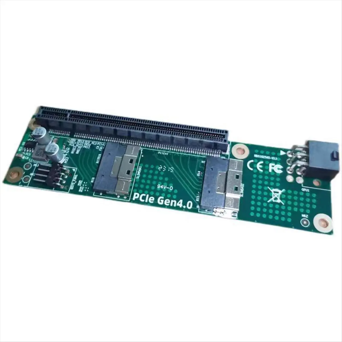 SCLS PCIe4.0 to SFF-8654 Converters Adapter Card SFF8654 Riser Card GEN4 for Network Graphics Video Card