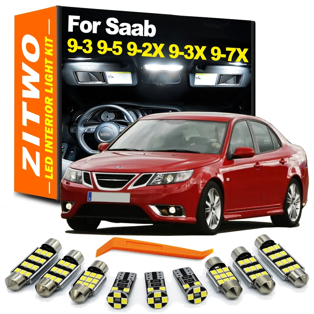 ZITWO 100% No Error LED Interior Light Kit For Saab 9-3 9-5 93 95 YS3D YS3F YS3E YS3G 9-2X 9-3X 9-4X 9-7X 92X 93X 94X 97X Aero