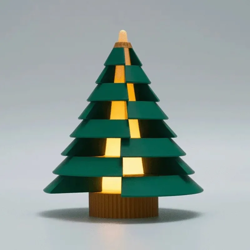 Mini LED Christmas Tree Light, Illuminated Artificial Xmas Decoration Table, Centerpiece Birthday Party Gift Home, Ornament