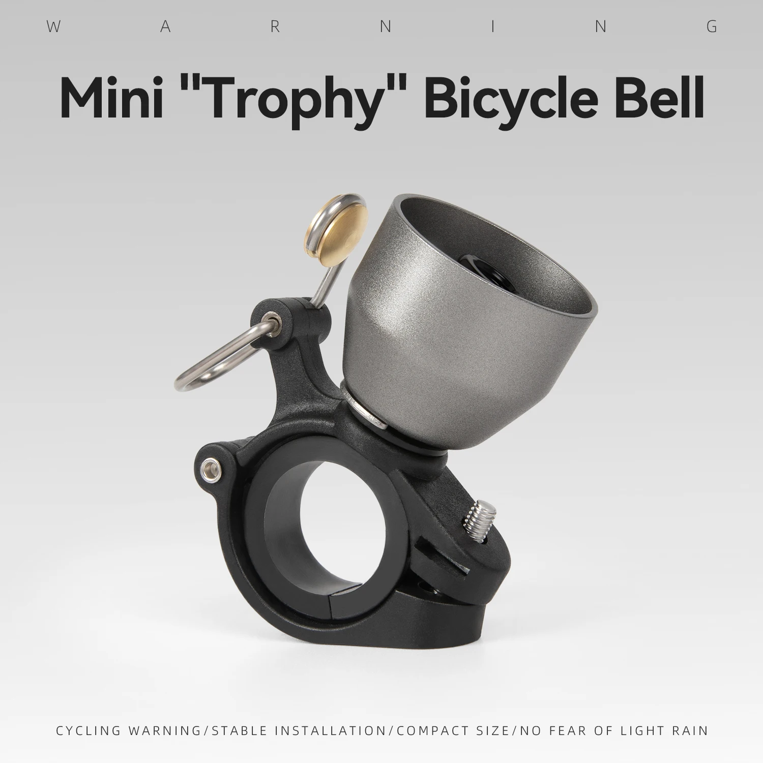 Picture 3: ROCKBROS Bike Bell Compact High-pitched Bell Warning Stable Bicycle Mini Horn Bell Copper Waterproof Retro Crisp Cycling Bell