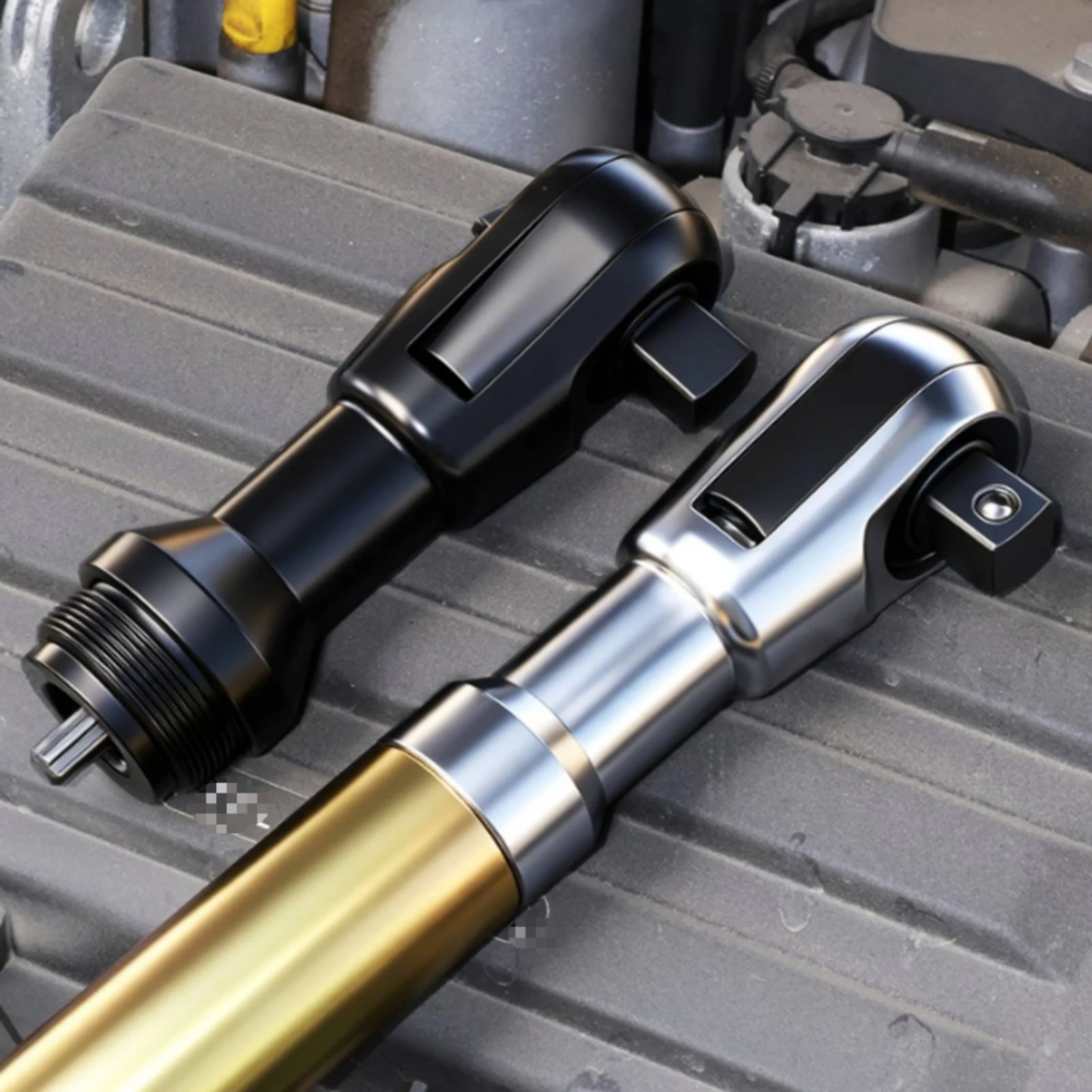 Ratchet Wrench Head Sturdy Metal Pneumatic Ratchet Wrench Head Hand Tool Part High Rotational Force Labor Saving for Repair Shop