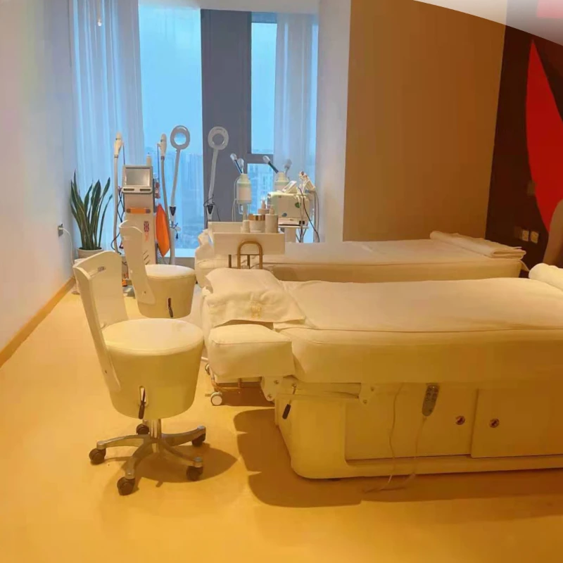 Pedicure Professional Beauty Bed Thai Aesthetic Intelligent Cosmetic Spa Massage Bed Implicity Lit Pliant Salon Furniture XR50AM