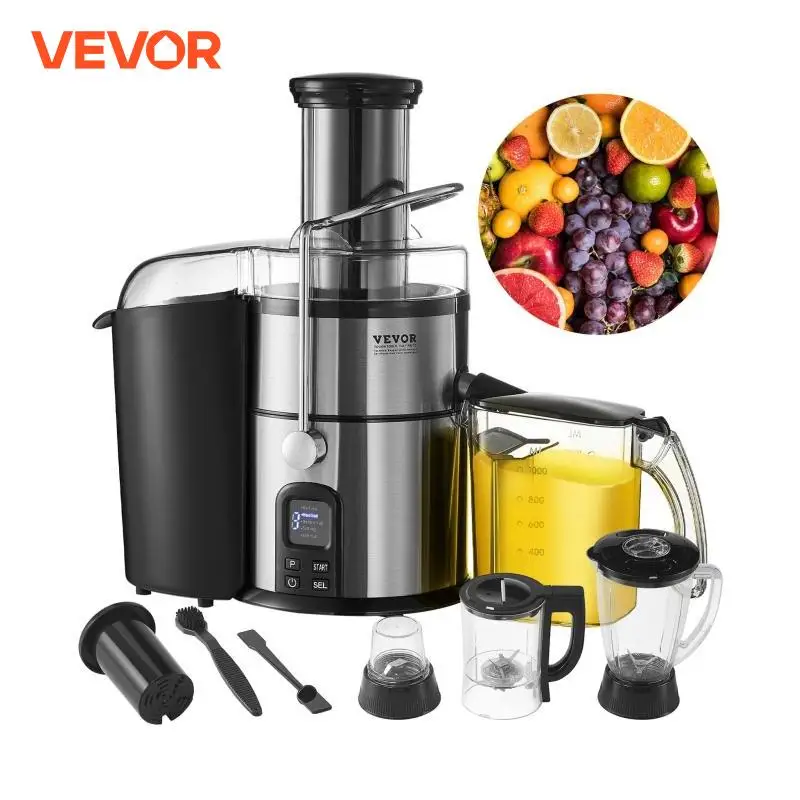 VEVOR Centrifugal Juicer mixer Machine Fruits Vegetables Juice Extractor portable mini blender 850W 5 Speeds for kitchen Home