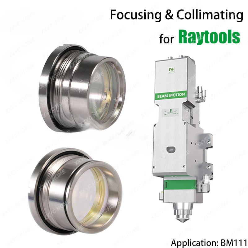 Raytools BM111 Laser Collimating  Focusing Lens D30 F100 F125 0-3KW with Lens Holder for Fiber Cutting Head Optical Silica JGS1