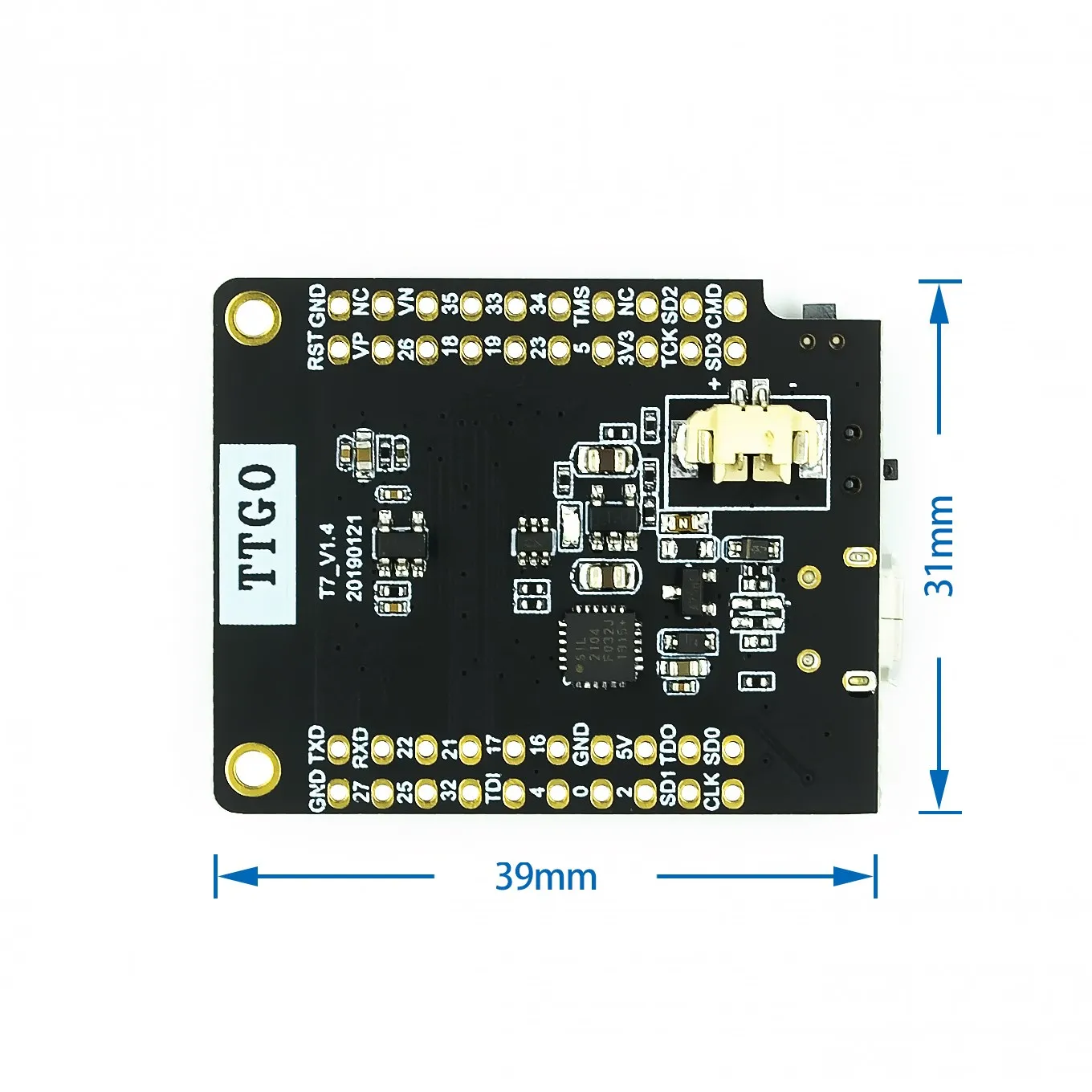 TTGO Mini32 ESP32-WROVER-B PSRAM Wi-Fi Placa de desarrollo de módulo Bluetooth