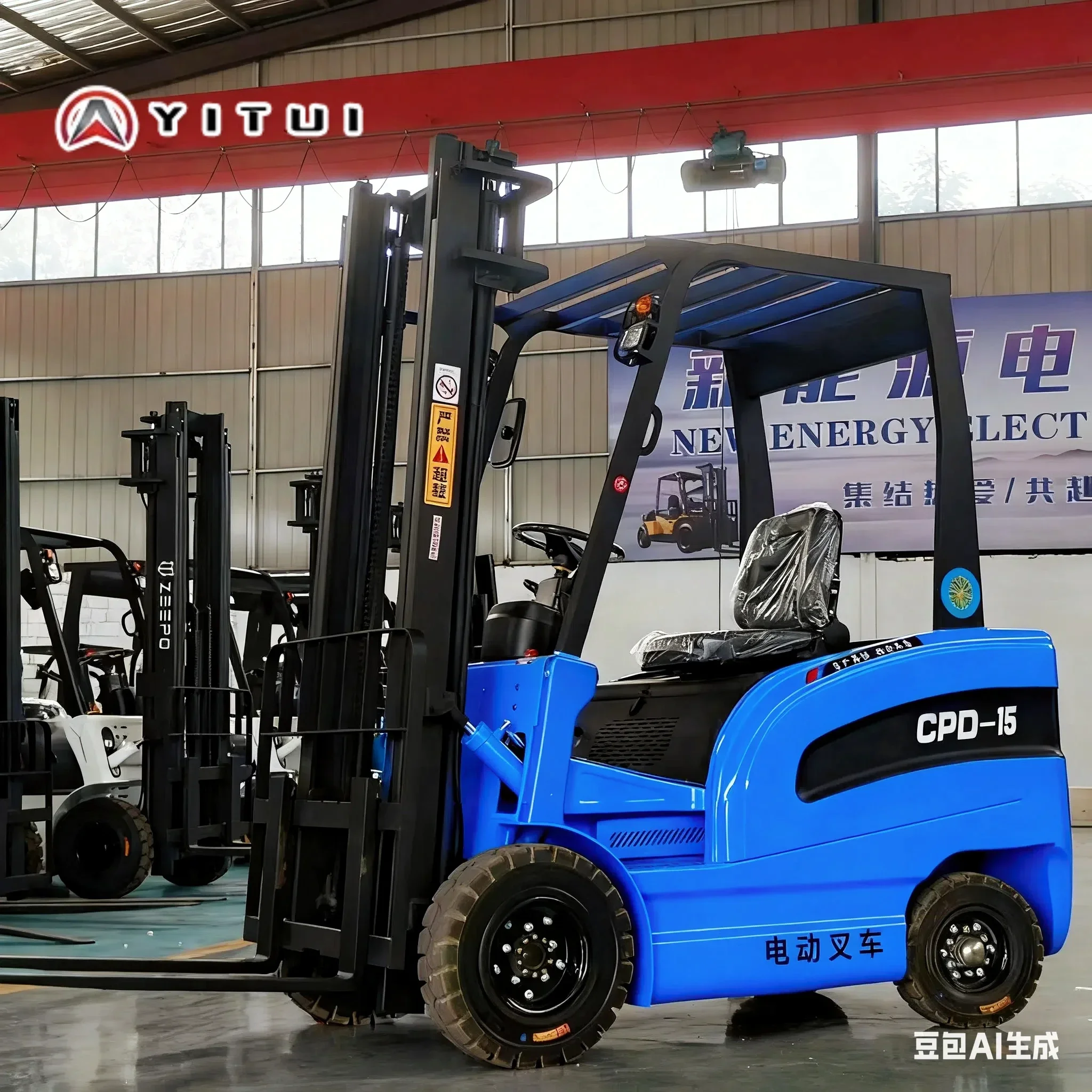 

High Quality Electric Forklift 2.0 Ton Custom Mini Electric Forklift With Liftable Forks Ce Certified Safety