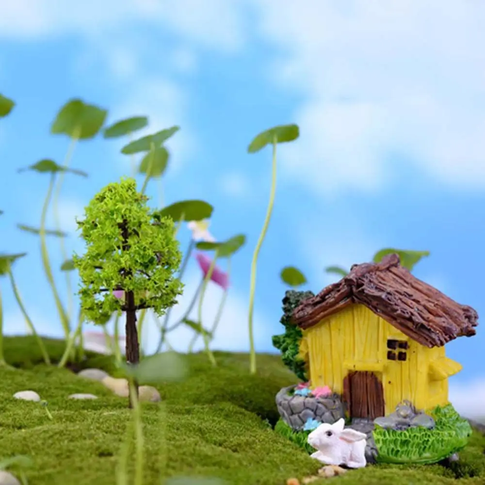 Plastic Garden Plants Fairy Crafts Accessories Terrarium Miniatures Landscaping Simulation Tree