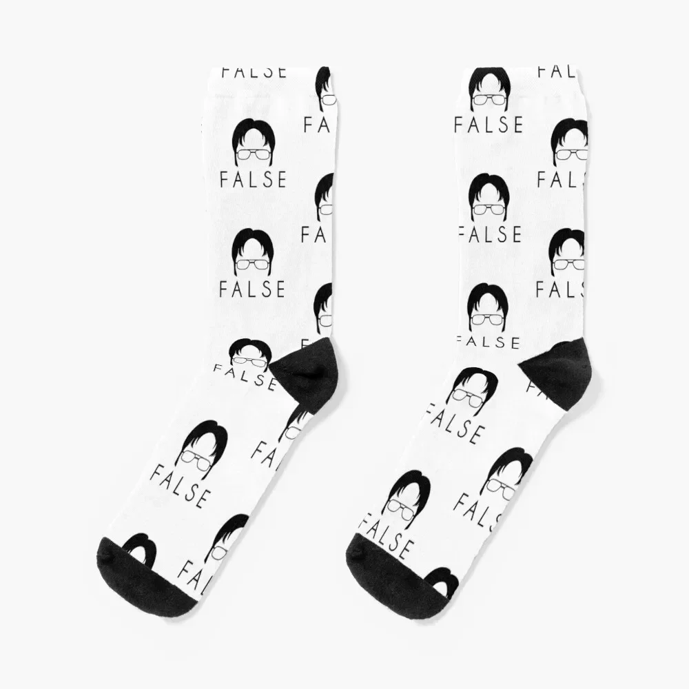 Womens The Office Tshirt False Funny Socks New year's Thermal man winter Men Socks Women's