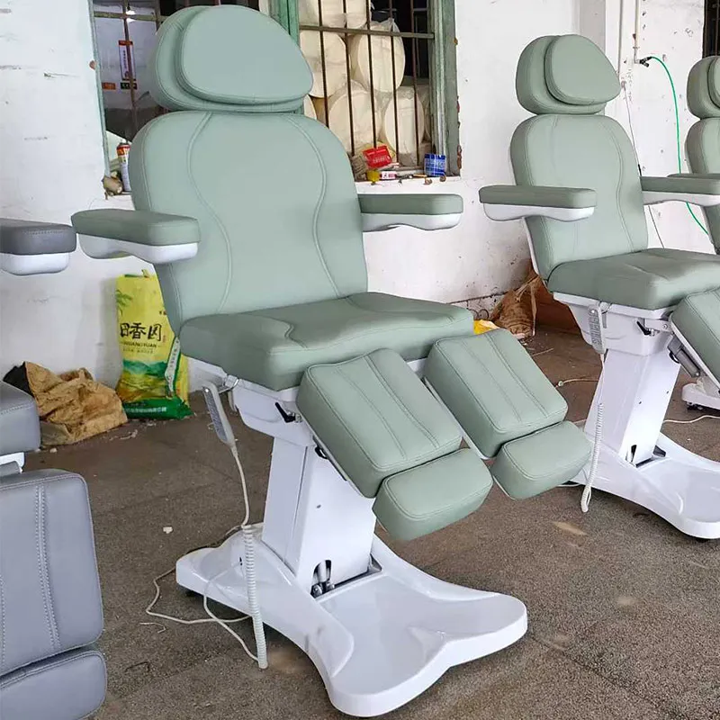 5 Motors Electric Pedicure Chair Split-legged Chair Electric Treatment Chair Foot SPA Electric Massage Bed