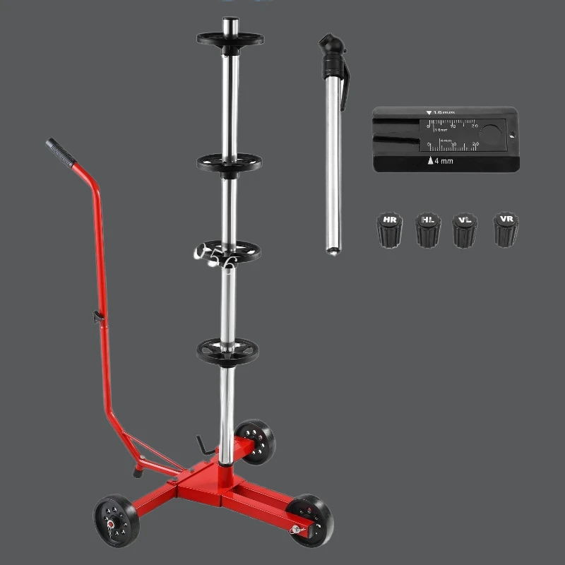 

New manual push aluminum steel tire and car wheel tire bracket