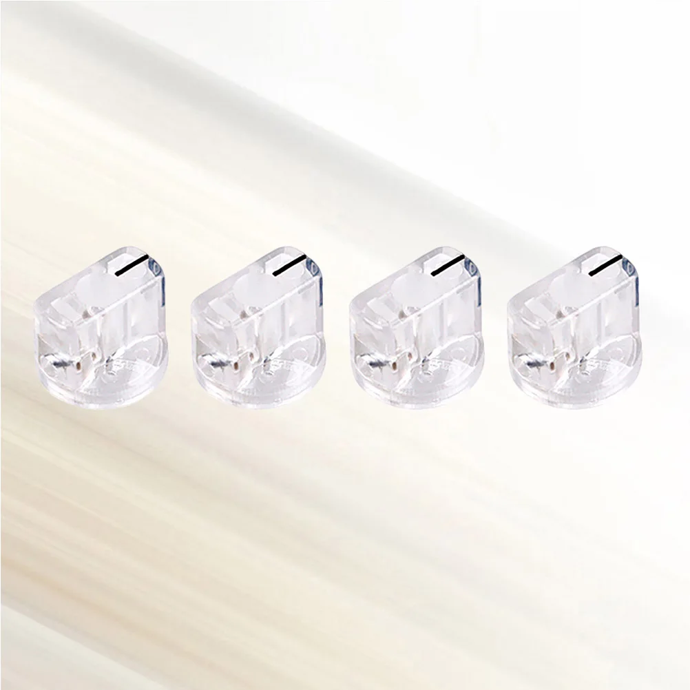 4 قطعة مقابض دواسة تأثير الجيتار لملحقات الجيتار المضخم قطع غيار خفيفة الوزن ومتينة #6