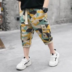 New Boys Camouflage Shorts Summer Casual Cotton Kids Short Pants Children Trousers for Teenager 4 6 8 10 12 14 Year Old