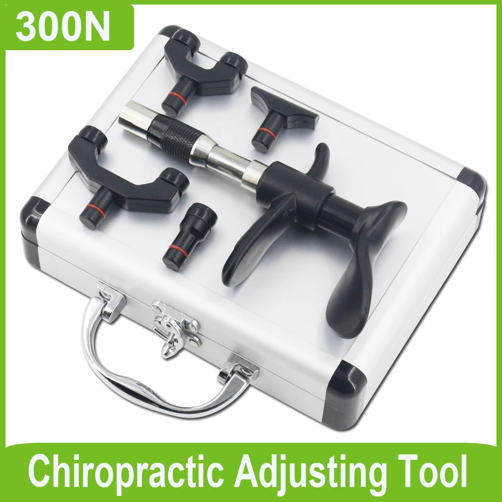 

Manual Chiropractic Adjusting Tools Portable Spine Correction Gun 4 Heads 10 Levels Massage Tools Set Pain Relief Body Massager