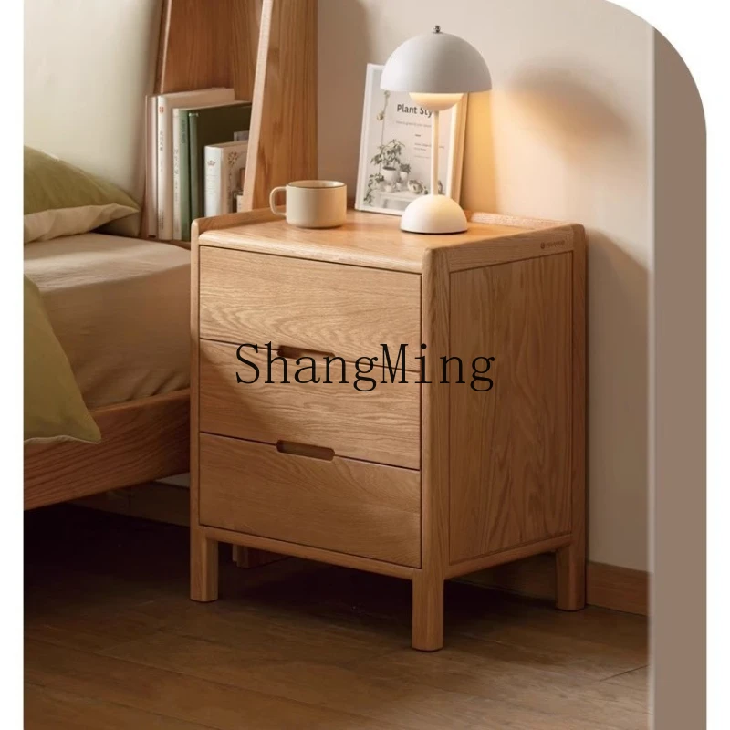 

FGgood-looking solid wood bedside table bedroom small apartment household storage modern simple locker