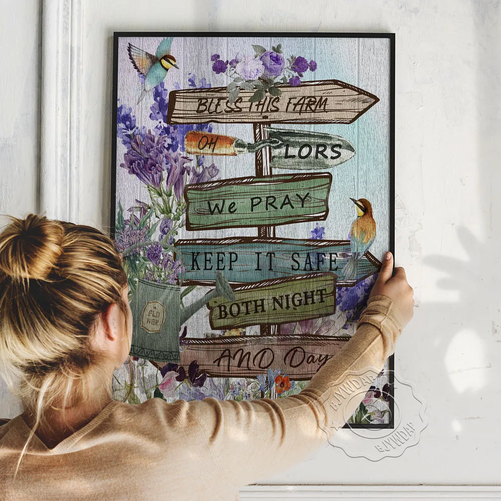 بوهيميا الأزهار زخرفة الفن طباعة المشارك الطنان زهرة جدار صورة الحديثة قماش اللوحة مزرعة ديكور