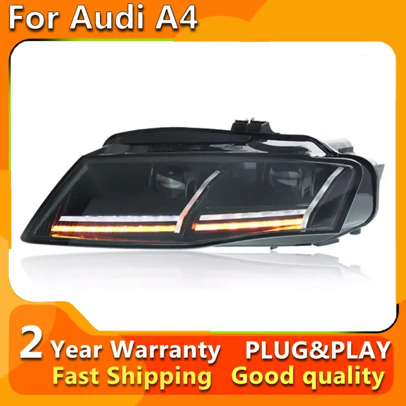 Car Lights for Audi A4 A4L B8 LED Headlight 2009-2012 B8 Head Lamp Drl Projector Lens Automotive Accessories