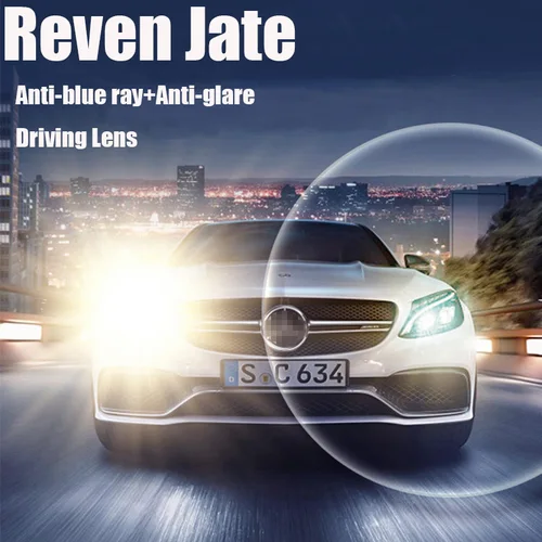 Reven 1,56 1,61 1,67 lentes de conducción antideslumbrantes con protección contra rayos azules gafas graduadas ópticas lentes para miopía e hipermetropía