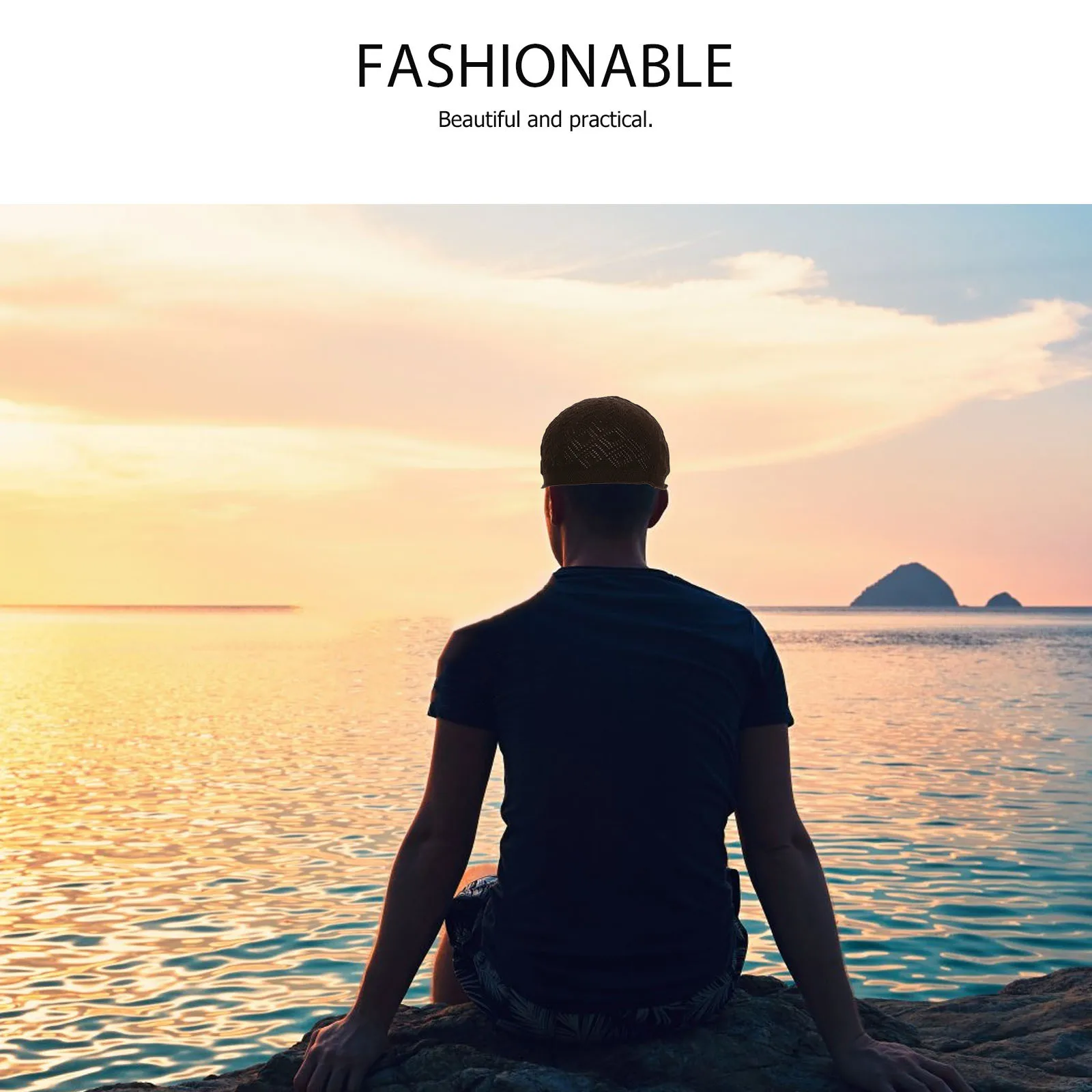 قبعة جمجمة دافئة خفيفة الوزن للجنسين قبعة متماسكة قابلة للتنفس قبعة صغيرة مريحة للأنشطة الخارجية قبعة جمجمة دافئة قبعة صغيرة محبوكة #3