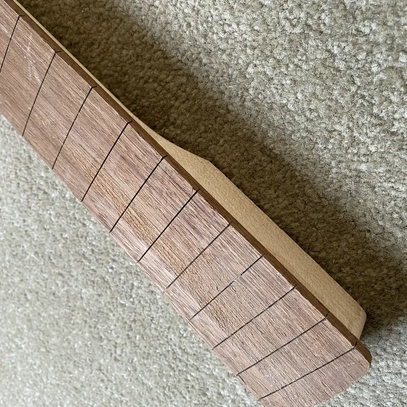 SN879 Unfinished Bass Guitar Neck 4 Strings without FRETS Maple+Rosewood for DIY Right Hand Custom Order - view 4