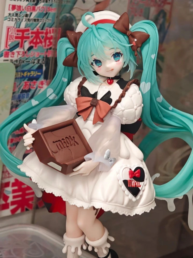 Furyu Hatsune Miku Genuine Figure X Tirol Choco Milk Ver Collectible Anime Prize Desktop Display Collectible Birthday Gift