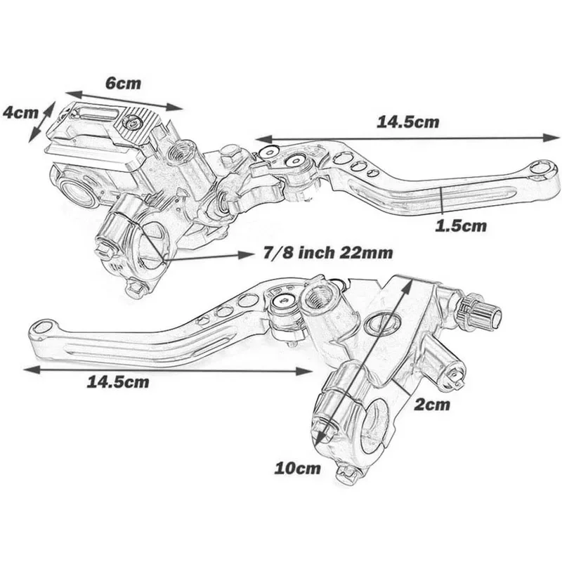 1Pair Universal 22mm 7/8