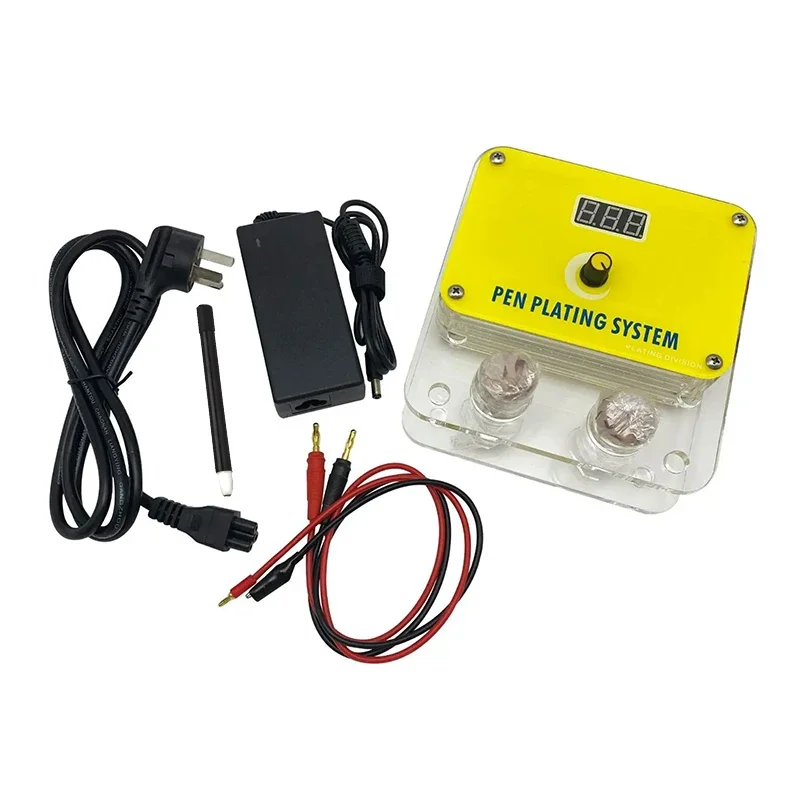 

2025/Jewelry Rectifier Yellow 220V Electropalting Small Gold Silver Plating Kit Machine Small Pen Plating Machine