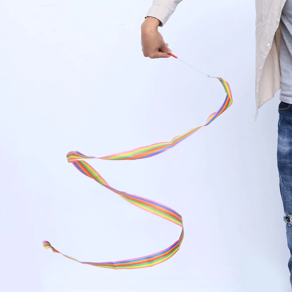 

4pcs 2M Artistic Gymnastics Ribbon Colorful Dance Streamers For Kids Exercise Training Chinese Dance Circus Skill Rhythmic