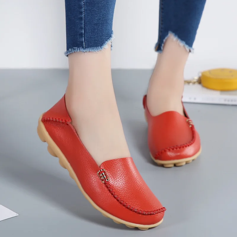 

Hot Sale Women Round Head Shoes Solid Color Sewing Women Summer Comfy Flat Sneakers Leisure Walking Femininas Footwear Plus Size