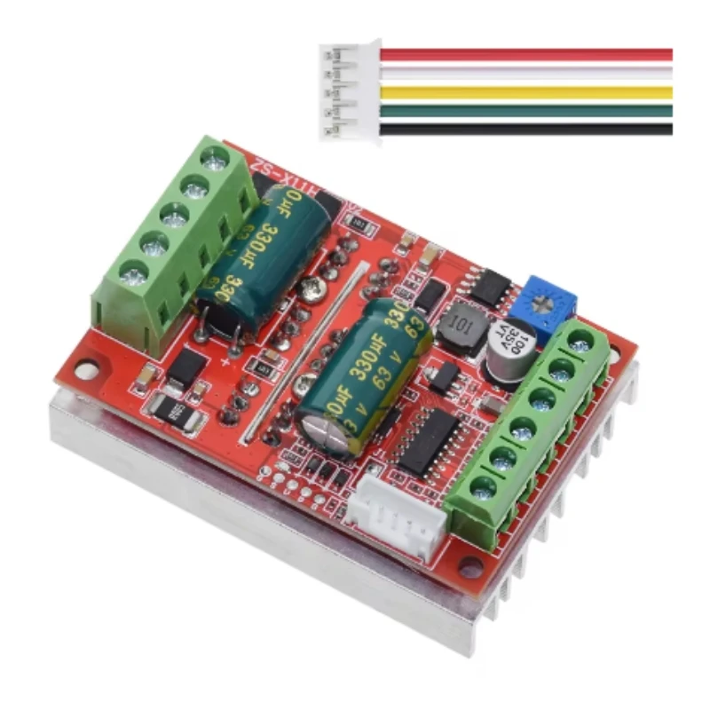 DC 6-60V 400W BLDC Three Phase DC Brushless Motor Controller PWM Hall Motor Control Driver Board 12V 24V 48V