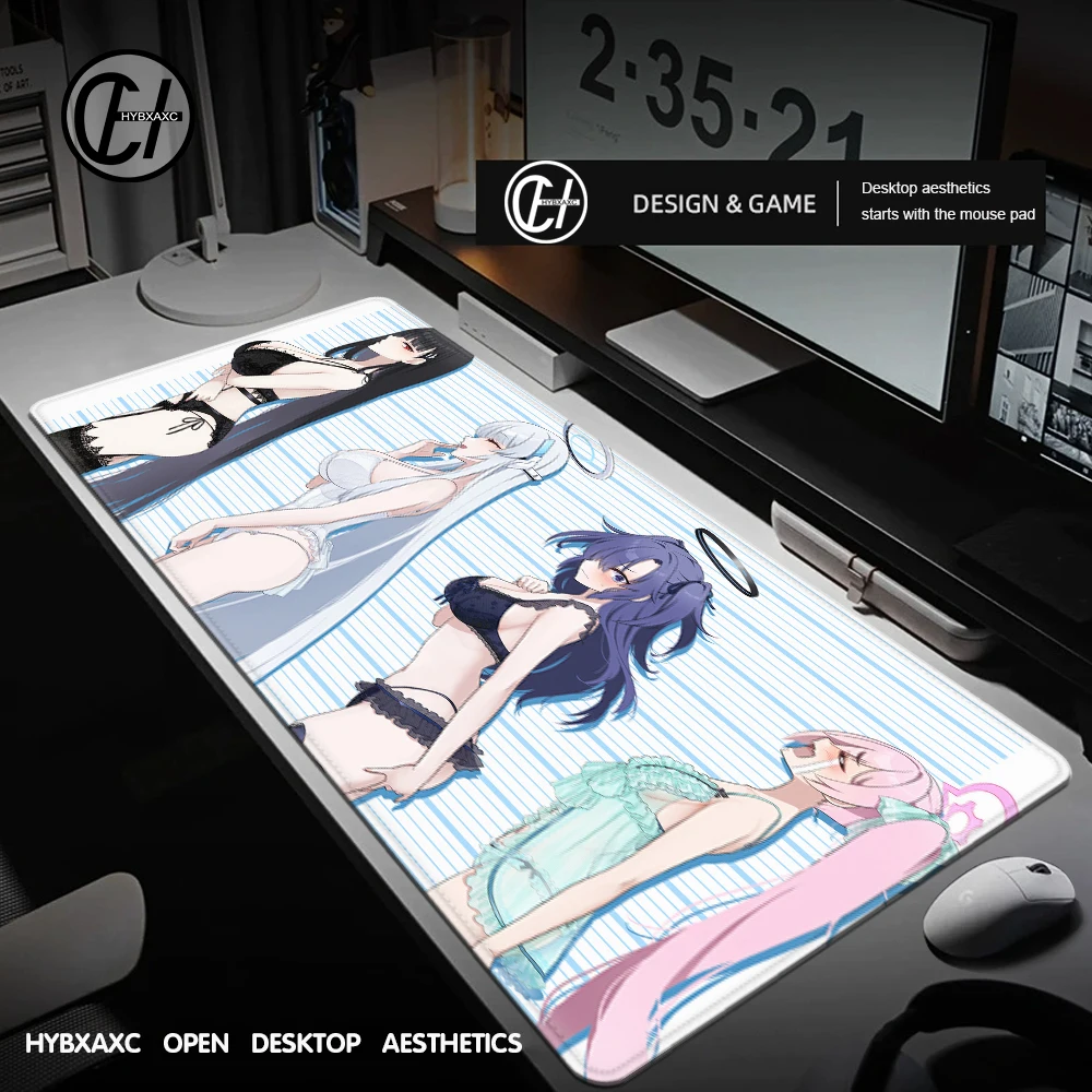 

1200x600 Many people like it Azur Lane Hayase Yuuka electronic sports Delivery HD Keyboard lock-edge Office protection Mouse pad