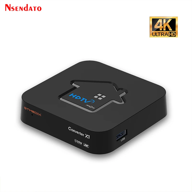 GTMEDIA HDTV Konverter X1 4K HDR ATSC digitales Signal für Android 11 TV-Receiver BOX ATSC3.0 Amlogic DRM Smart Decoder Gebautes WLAN