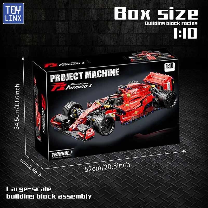 F1 RC سباق السيارات 1163 قطعة مجموعات بناء MOC التحكم عن بعد اللبنات كول تحصيل نموذج سيارة أطقم ألعاب البناء