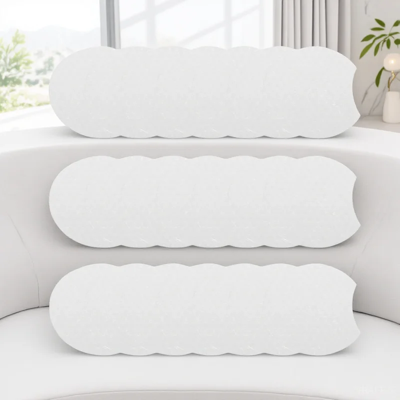 Tampons démaquillants demi-ronds jetables, 600 pièces, doux et lisses, pour le nettoyage et l'exfoliation du visage