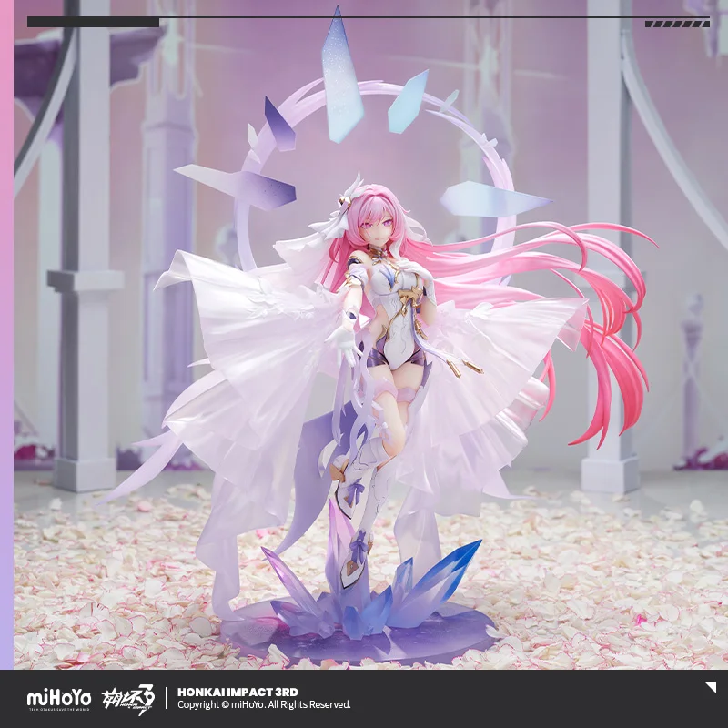 BLBU ACGN Honkai Impact 3 Original Game Elysia 1/7 Figures Model Toys Pvc Anime Derivatives Sexy The Ruler of Man Wedding Dress