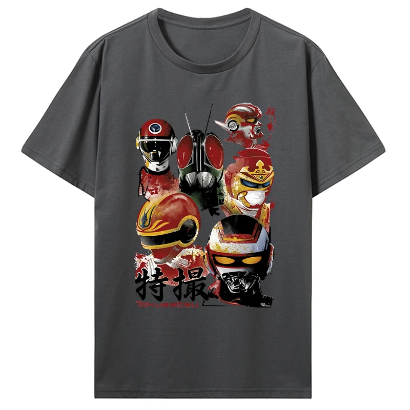 Percent Cotton Tshirt Jaspion T Shirt Tokusatsu Assemble S COLOR T-Shirt Graphic Tee Shirt Cute Short-Sleeve Men Summer